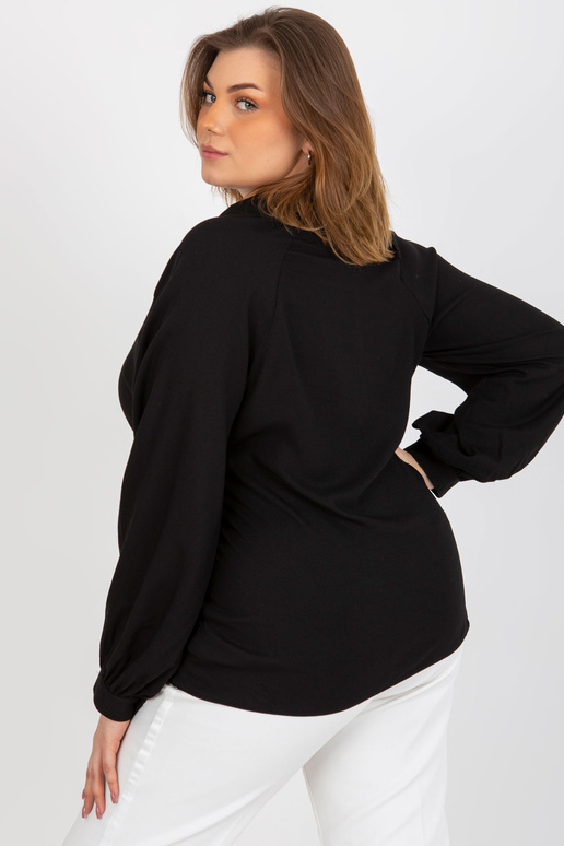 Černá košilová halenka plus velikosti...