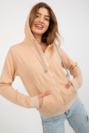 Broskvová mikina s kapsami... 2