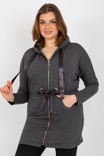 Tmavě šedá mikina s kapucí... 2