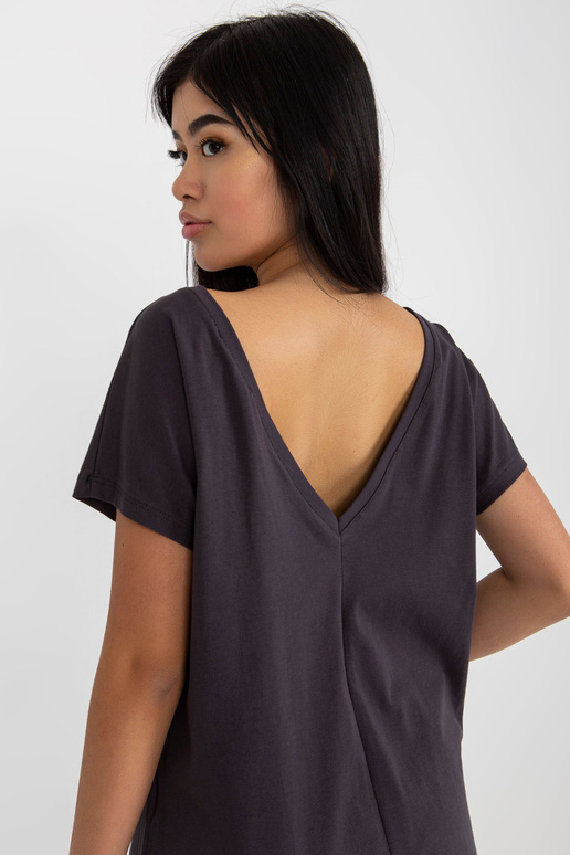 Grafitové volné základní tričko z... Grafitové volné základní tričko z...