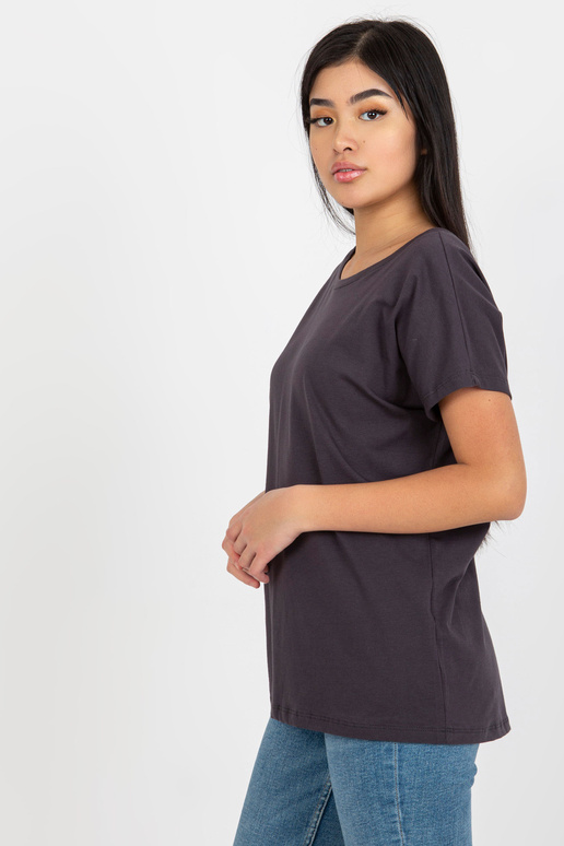 Grafitové volné základní tričko z... Grafitové volné základní tričko z...