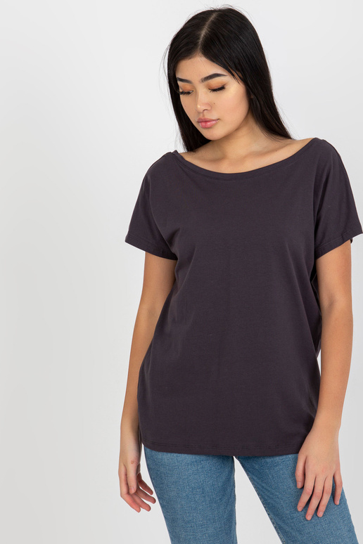 Grafitové volné základní tričko z... Grafitové volné základní tričko z...