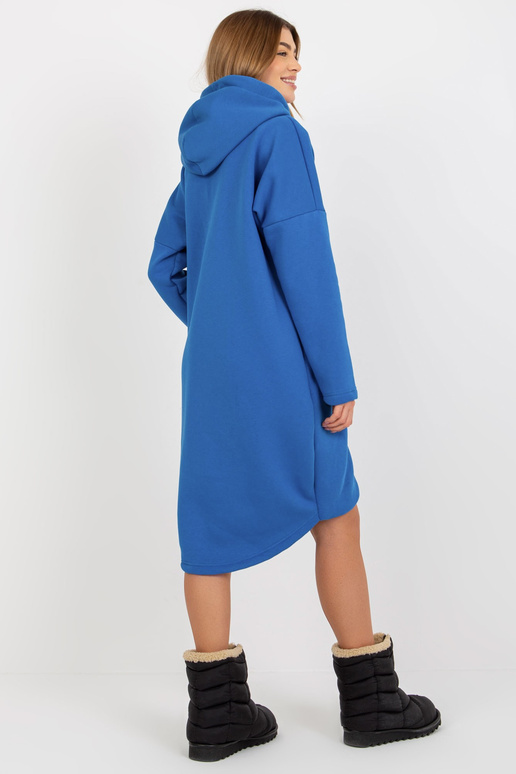 Tmavě modrá basic mikina se zipem...