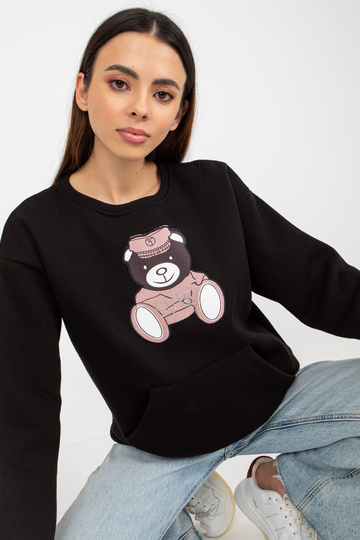 Černá klokaní mikina s...