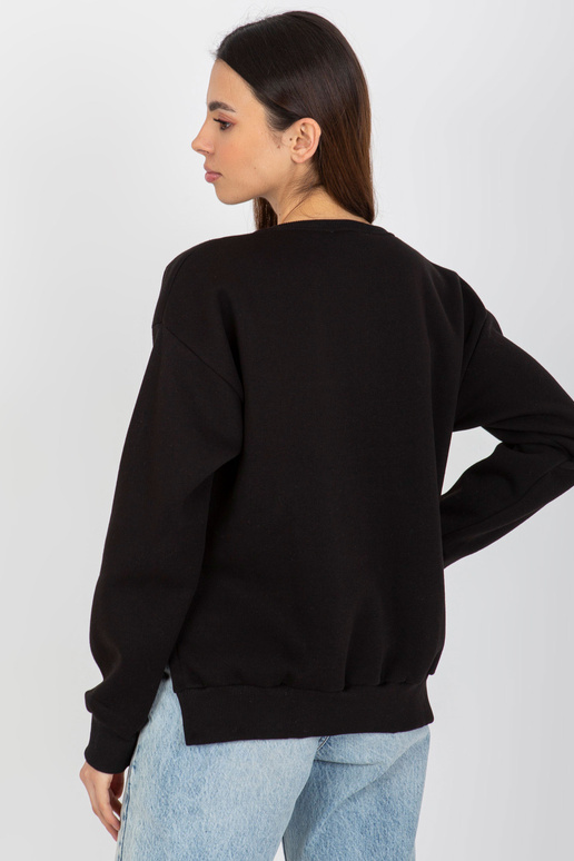 Černá klokaní mikina s plyšovým... Černá klokaní mikina s plyšovým...