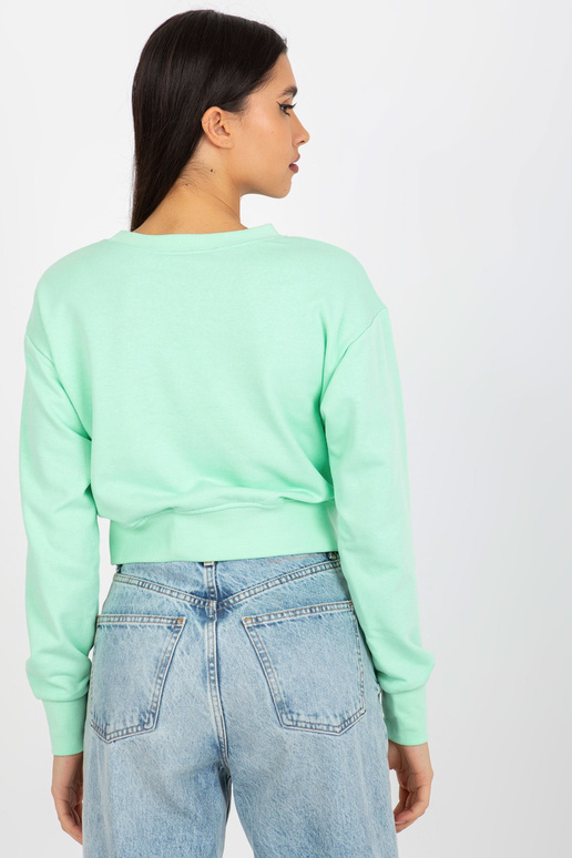 Mint krátká mikina s kapucí a uzlem...