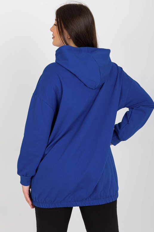 Tmavě modrá mikina s kapucí velikosti...