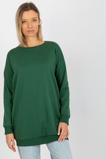 Tmavě zelená dlouhá mikina... 2