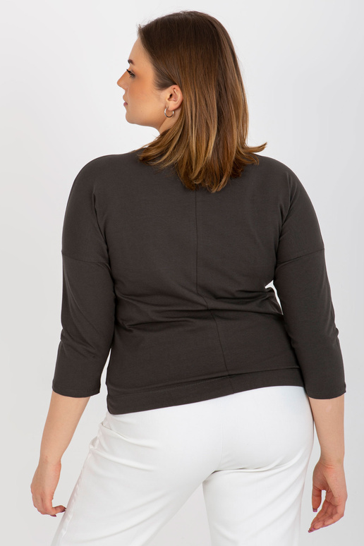 Halenka khaki velikosti plus s...