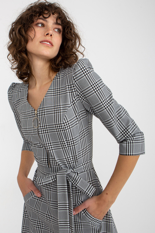 Bílé a černé kostkované koktejlové...