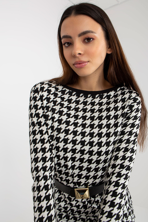 Černobílé elegantní koktejlové šaty s...