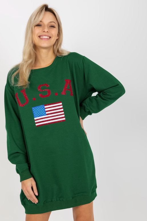 Bluza VI-BL-3192.23P TMAVĚ ZELENÁ