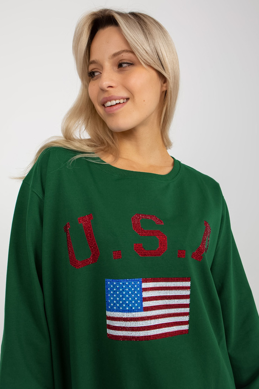 Bluza VI-BL-3192.23P TMAVĚ ZELENÁ