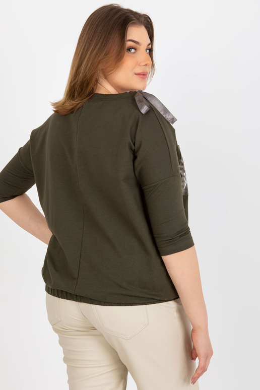 Khaki dámská halenka větší velikosti...