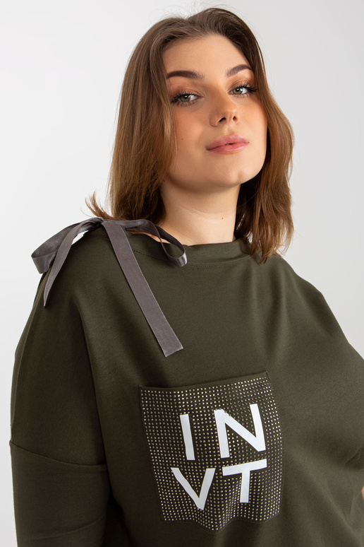 Khaki dámská halenka větší velikosti...