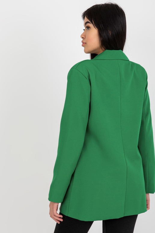 Zelené dámské sako se zapínáním na...