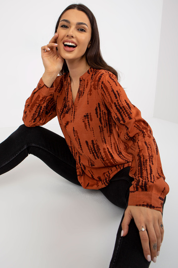 Světle hnědá halenka s... 2