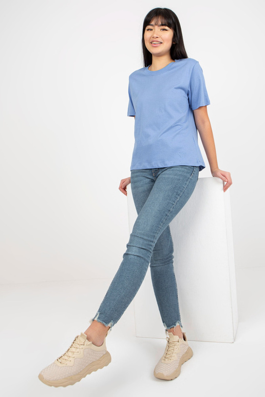 Modré klasické tričko z bavlny MAYFLIES