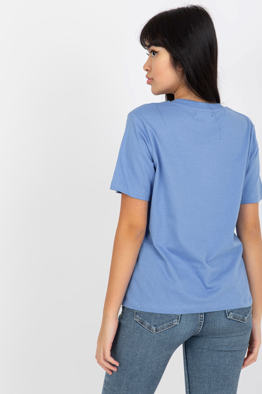 Modré klasické tričko z bavlny MAYFLIES