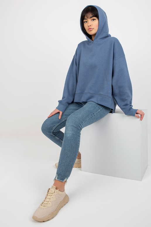 MODRÁ MIKINA CASUAL MAYFLIES S MIKINOU