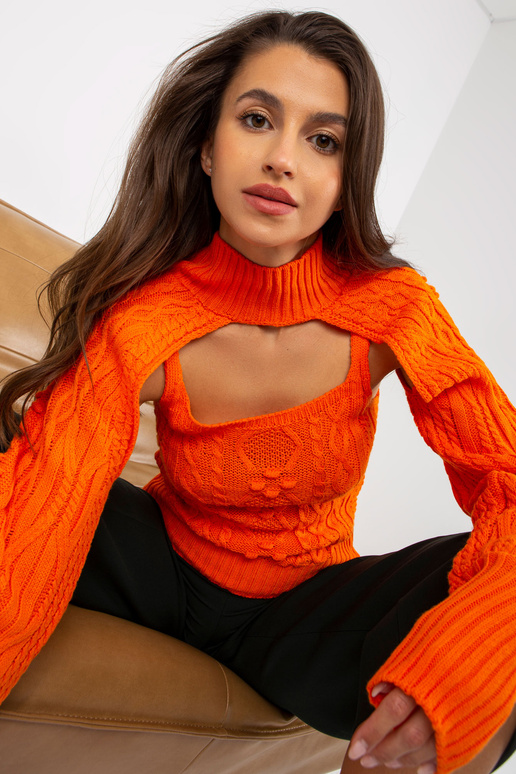 Oranžová souprava s prachovým...