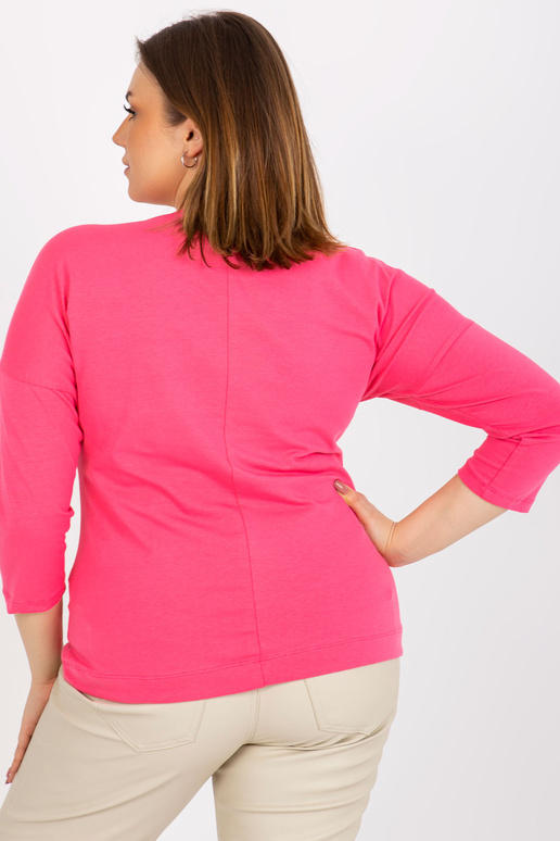 Růžová dámská halenka větší velikosti...