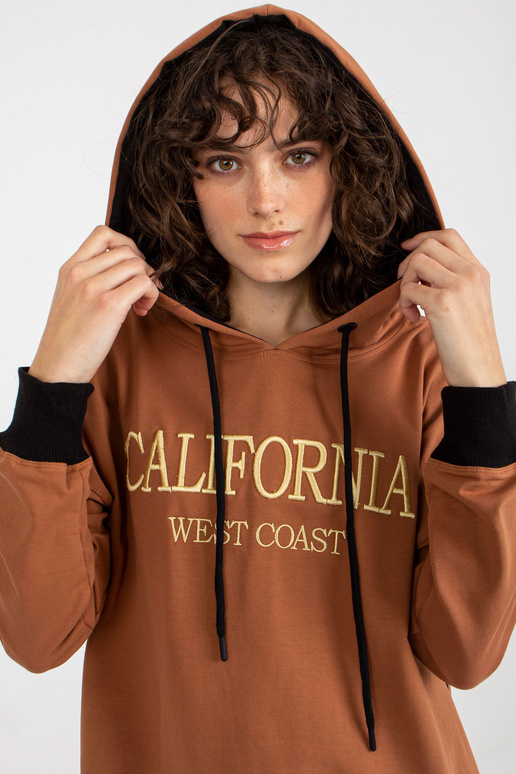 Bluza VI-BL-327,70P SVĚTLE HNĚDÁ