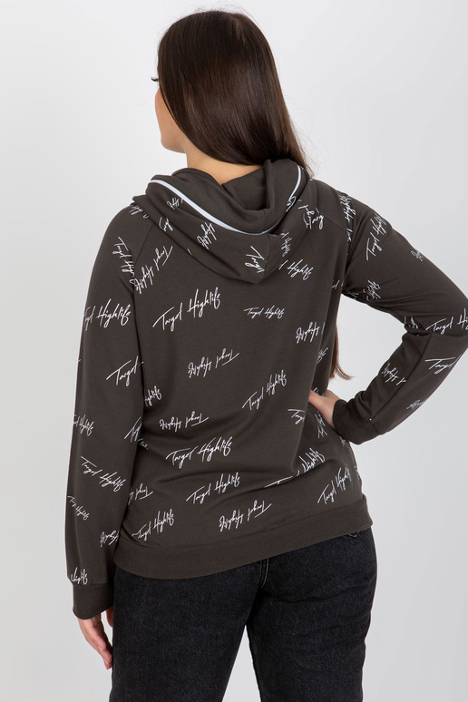 Khaki dámská mikina nadměrné...