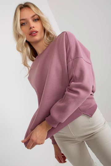 Špinavě růžová basic mikina...