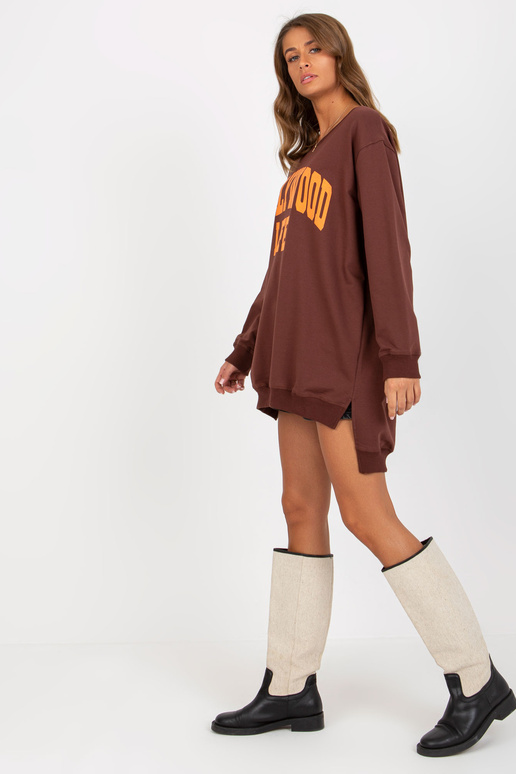 Bluza VI-BL-3102.01P D.HNĚDÁ/ORANŽ