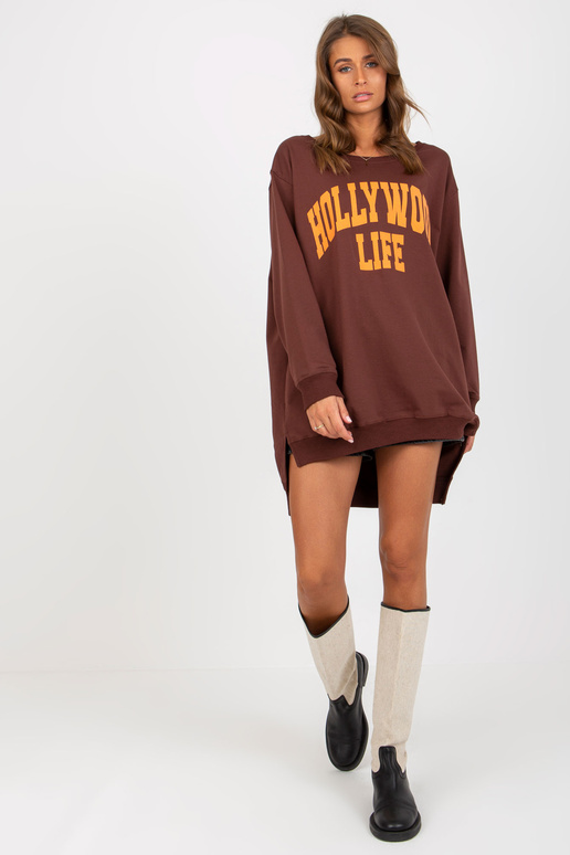 Bluza VI-BL-3102.01P D.HNĚDÁ/ORANŽ