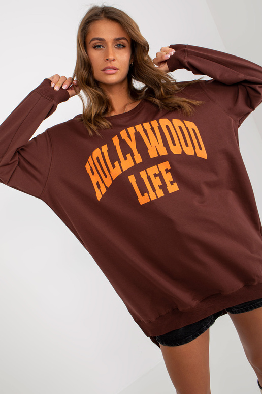 Bluza VI-BL-3102.01P D.HNĚDÁ/ORANŽ