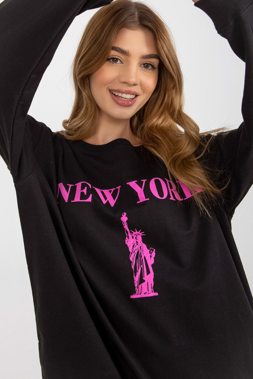 Bluza VI-BL-3212.15X ČERNÁ/RŮŽOVÁ