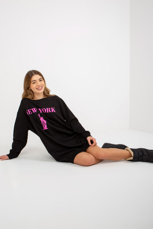 Bluza VI-BL-3212.15X ČERNÁ/RŮŽOVÁ