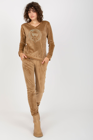 Velurový set Camel dámský s... 2