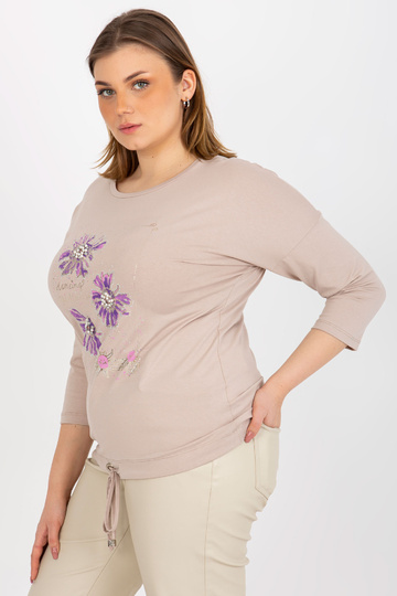 Béžová halenka větší...