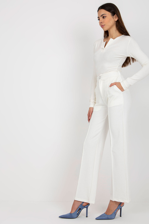 Ecru rozšířené tepláky s kapsami Ecru rozšířené tepláky s kapsami