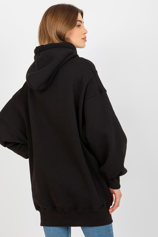 Černá mikina Basic dlouhá mikina s...