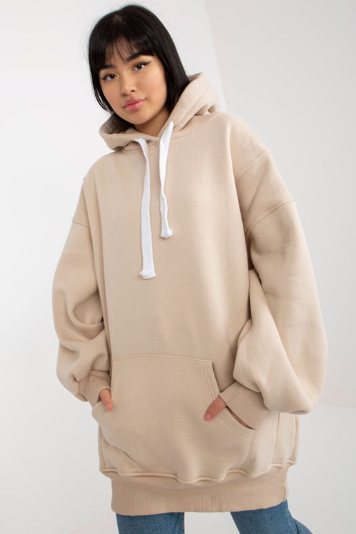 Béžová mikina dlouhá mikina basic... Béžová mikina dlouhá mikina basic...