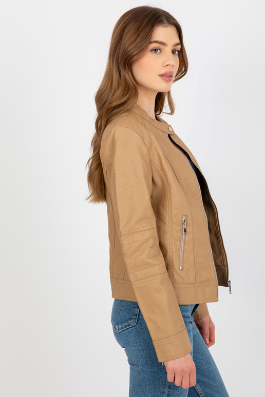 Lehká motorkářská bunda z ekokůže z...