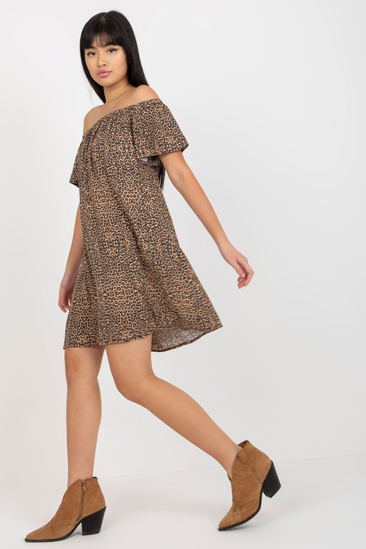 Sukienka-D73771R30145J-brązowy