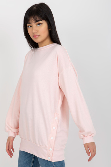 Světle růžová mikina bez...