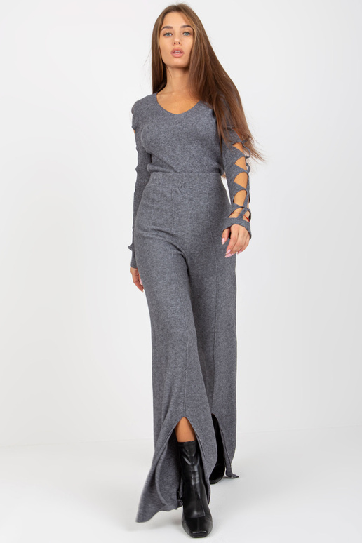 Spodnie VI-SP-20271.97 TMAVĚ ŠEDÁ