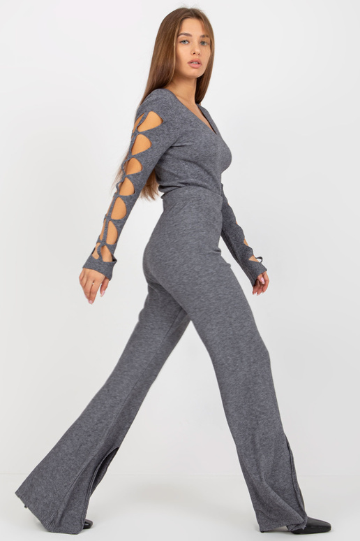 Spodnie VI-SP-20271.97 TMAVĚ ŠEDÁ