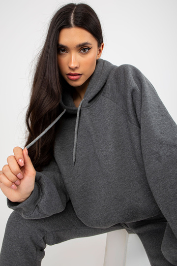 Tmavě šedá mikina základní... 2