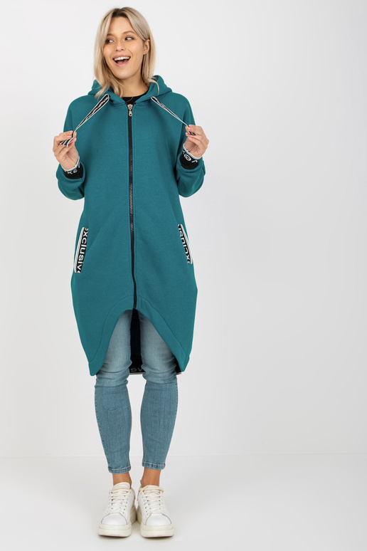 Dlouhá mořská mikina Mayar s kapucí