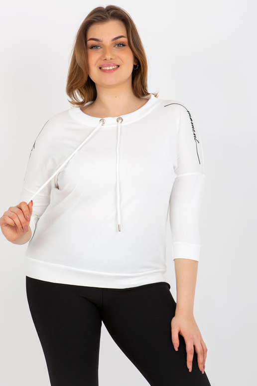 Ecru dámská halenka plus size...