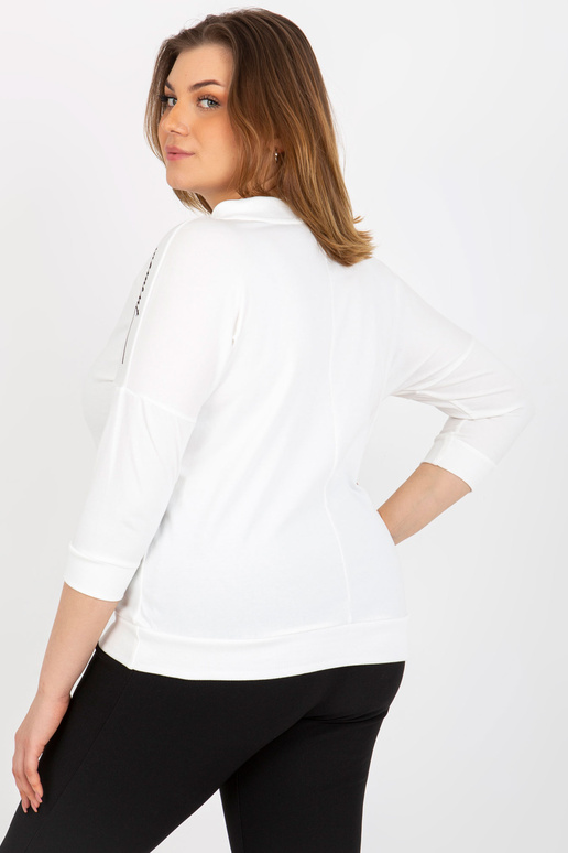 Ecru dámská halenka plus size...