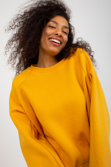 Tmavě žlutá základní mikina...