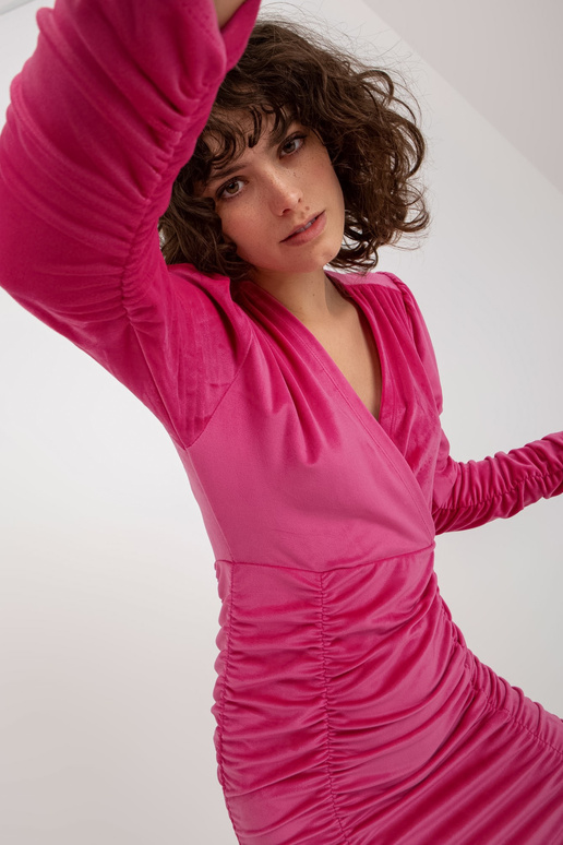 Sukienka-RP-SK-8199.57-ciemny różowy